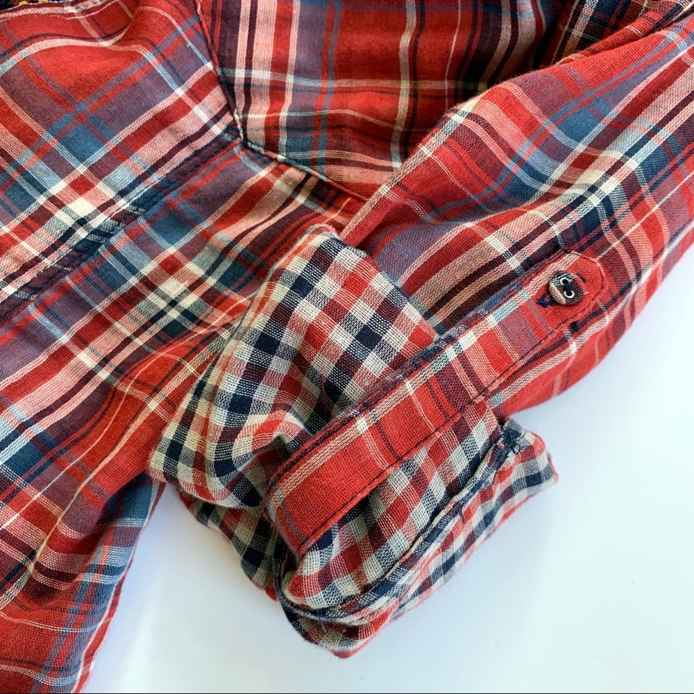 Skies are Blue Stitch Fix Sisou Plaid Button Down - Picture 8 of 8